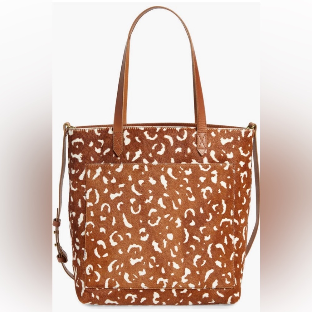 Madewell the Medium Transport Tote: Printed Calf Hair